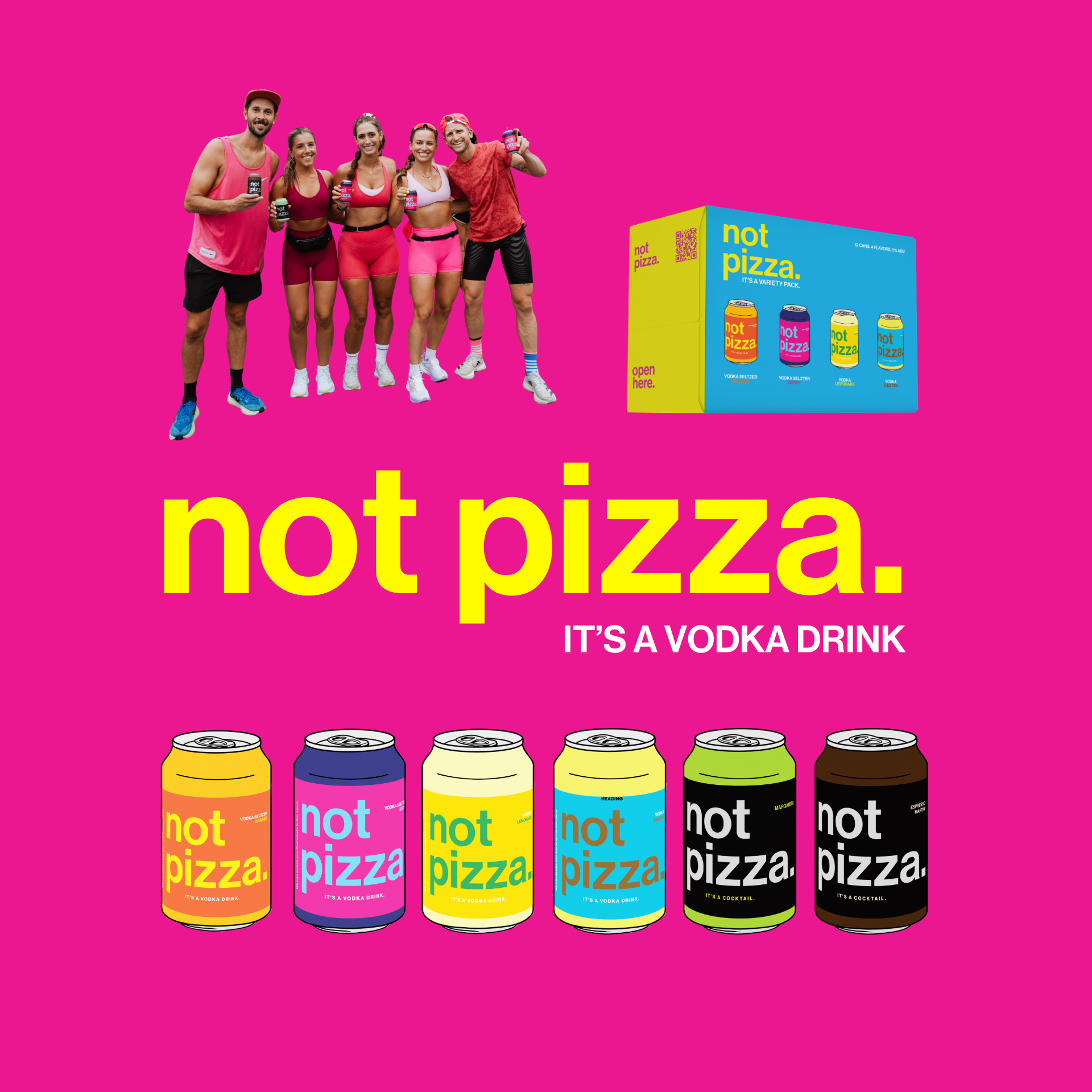 not pizza. — brand identity cover